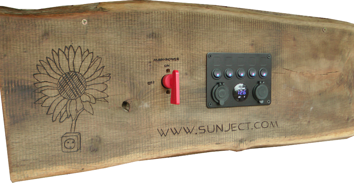 Solar-Schalt-Tafel "Simple Life"