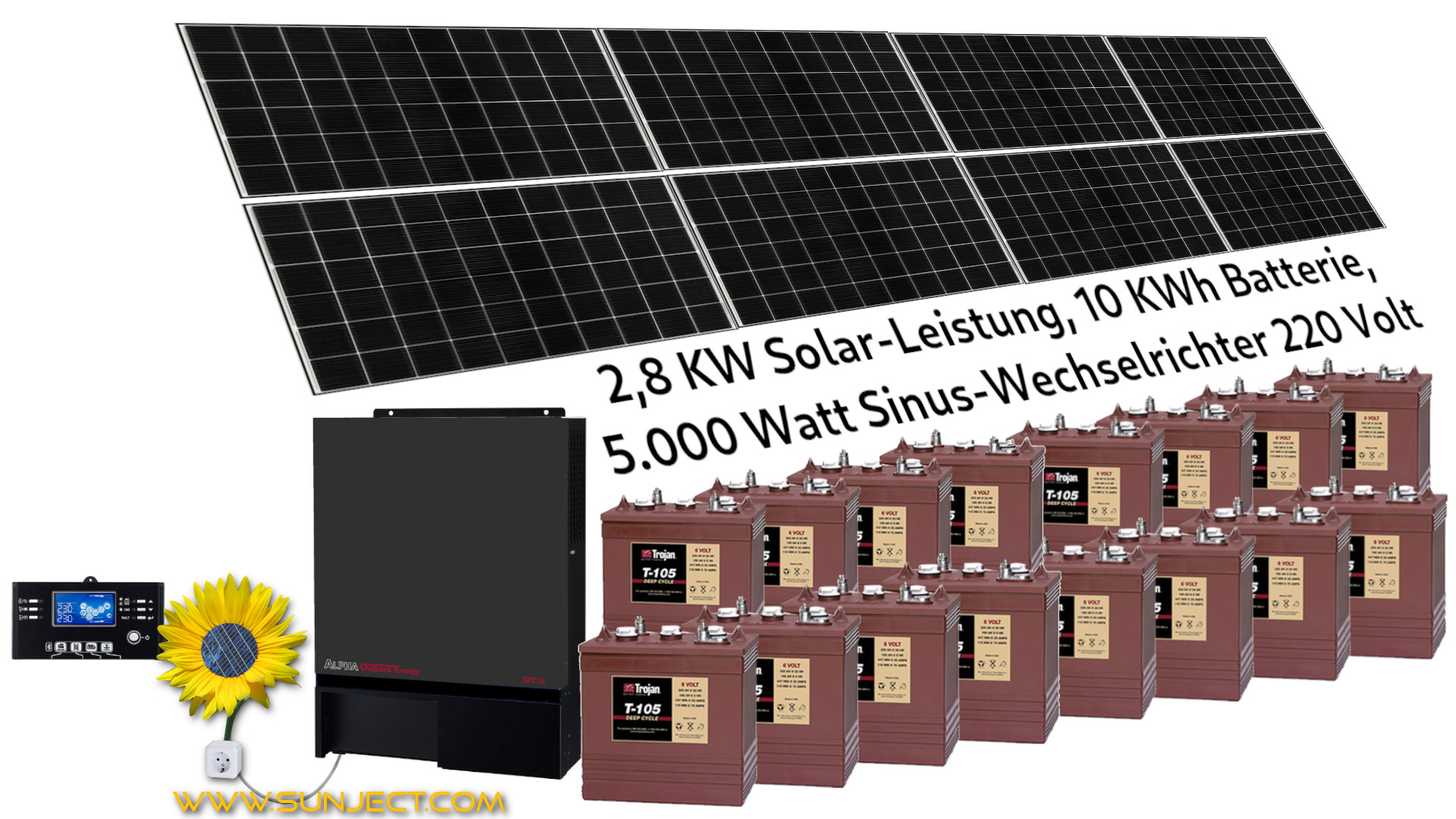 2,8 KW SolarAutarkAnlage Sunject